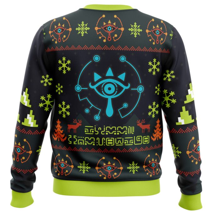 Get Festive with Sheikah Legend of Zelda Ugly Christmas Sweater – Perfect for Gamers!