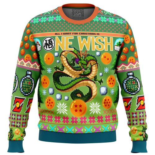 Get Festive with Shenron Dragon Ball Z Ugly Christmas Sweater – Perfect Anime-Inspired Holiday Attire!