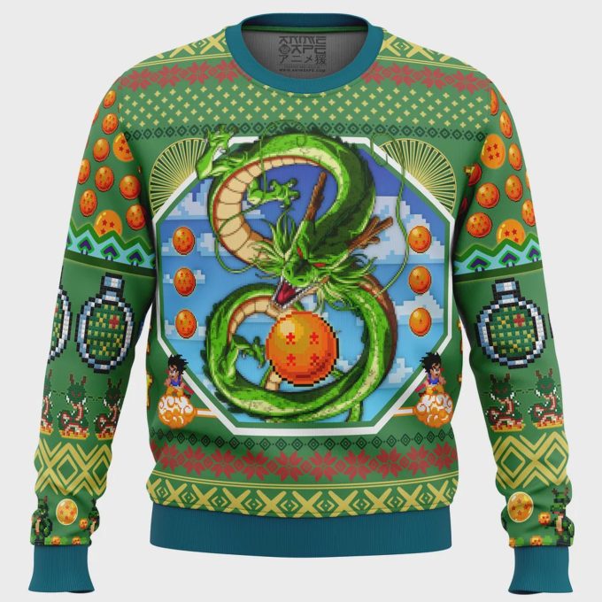 Shenron Dragon Ball Z Ugly Christmas Sweater
