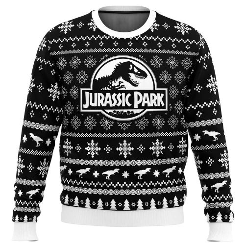 Jurassic Park Skeleton Christmas Sweater - Fun & Festive Ugly Holiday Wear