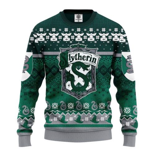 Slytherin Harry Potter Christmas For Unisex Ugly Christmas Sweater, All Over Print Sweatshirt