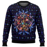 Smash Bros Christmas Brawl Ugly Christmas Sweater – Festive Gaming Apparel