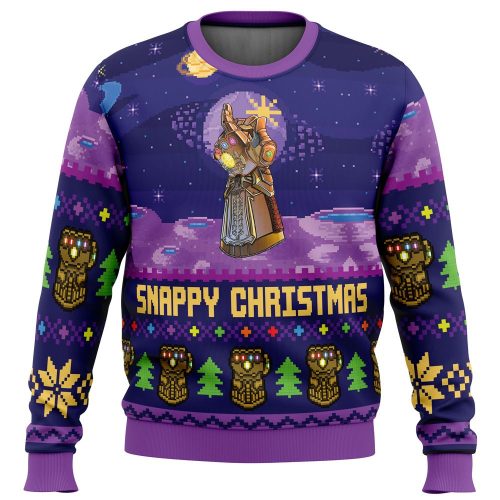 Get Festive with Snappy Christmas Infinity Gauntlet Marvel Ugly Sweater