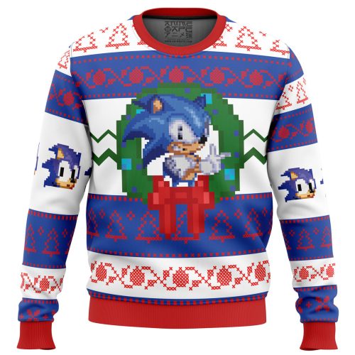 Get Festive with Sonic the Hedgehog Ugly Christmas Sweater - Limited Edition Fun for Gamers!