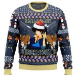 Spike Spiegel Cowboy Bebop Ugly Christmas Sweater – Festive Anime-Inspired Attire