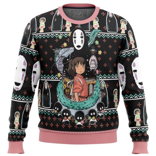Spirited Away Avatar Ugly Christmas Sweater: Festive & Unique Anime-Inspired Apparel