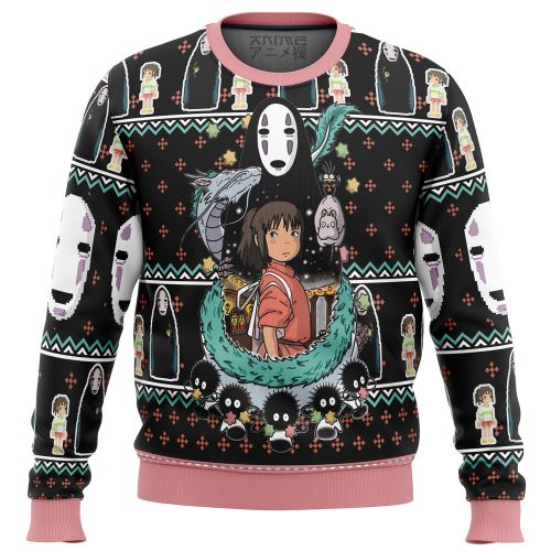 Get Festive with SPIRITED AWAY Avatar Ugly Christmas Sweater - Limited Edition!