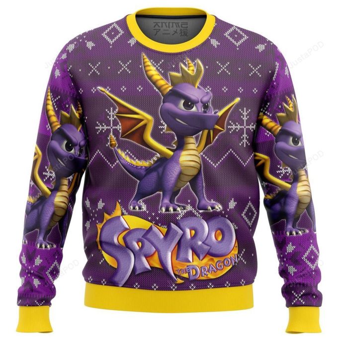 Spyro The Dragon Premium Ugly Christmas Sweater