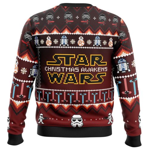 Unleash the Force with Star Wars Christmas Awakens Ugly Sweater – Perfect for Festive Fun!