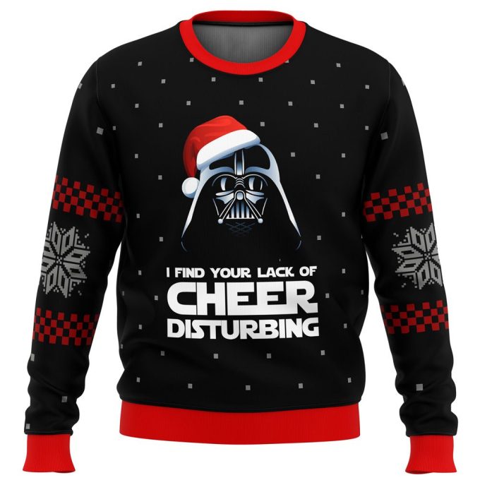 Embrace the Dark Side with Star Wars Vader Lack of Cheer Ugly Christmas Sweater