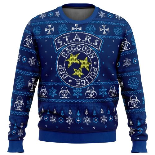 Get Festive with STARS Racoon City Police Resident Evil Ugly Christmas Sweater