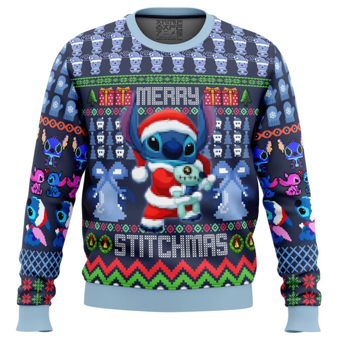 Lilo and Stitch Ugly Christmas Sweater: Festive Stitch Design for a Unique Holiday Look!