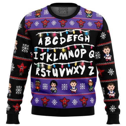 Get Festive with Stranger Things Ugly Christmas Sweater – Perfect for Fans & Holiday Parties!