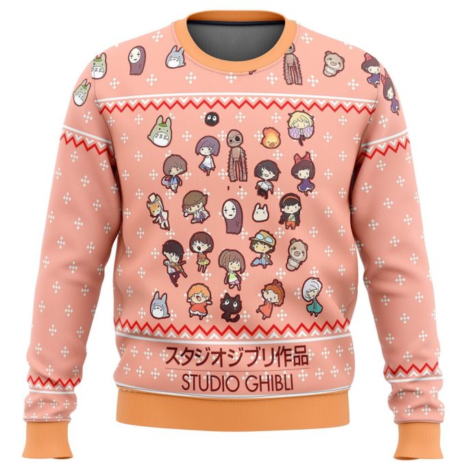 Get Festive with Studio Ghibli Cuties Ugly Christmas Sweater – Limited Edition!