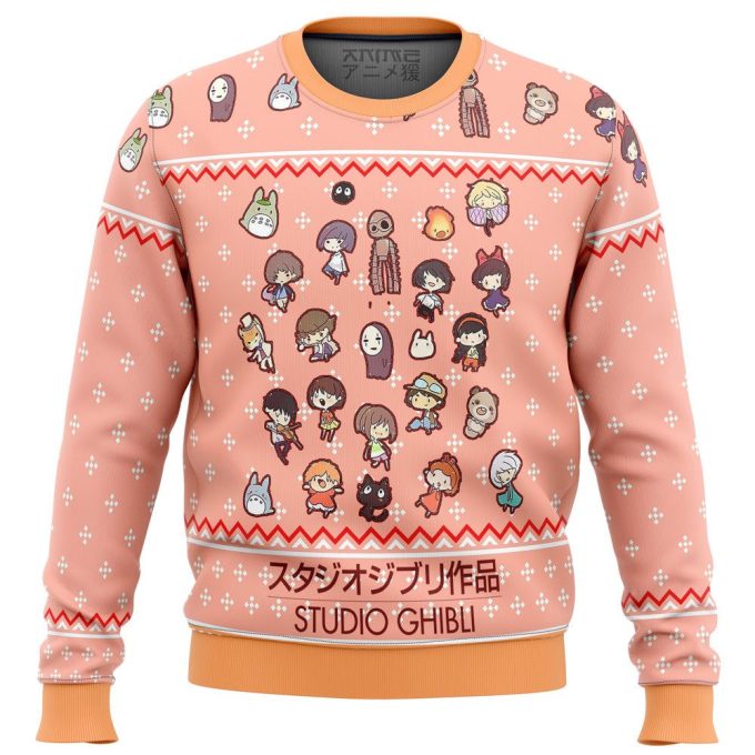 Get Festive with Studio Ghibli Cuties Ugly Christmas Sweater – Limited Edition!
