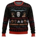 Get Festive with Studio Ghibli No Face Spirited Away Ugly Christmas Sweater