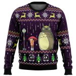 Studio Ghibli Totoro Rain Ugly Christmas Sweater – Miyazaki Inspired Festive Wear