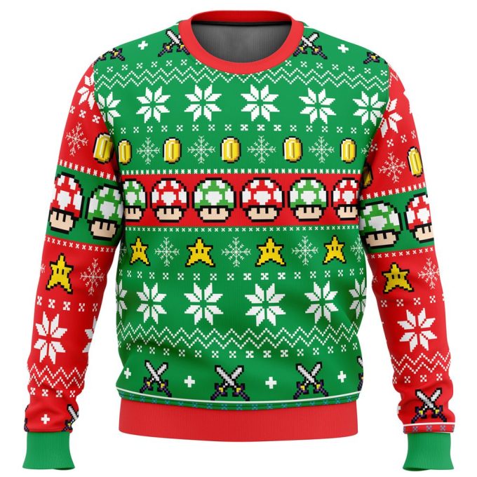 Get Festive with Super Mario Ugly Christmas Sweater – Perfect Holiday Apparel!