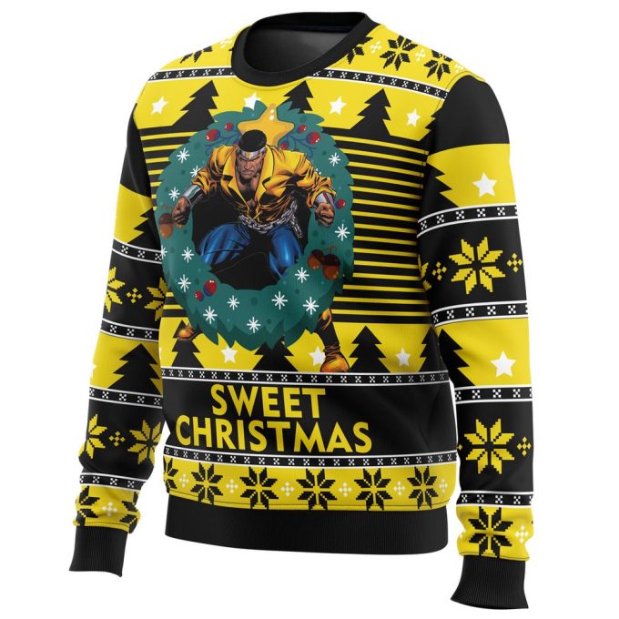 Get Festive with Sweet Christmas Luke Cage Ugly Sweater – Perfect Holiday Attire!