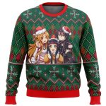 Sword Art Online Ugly Christmas Sweater: Festive Anime-inspired Apparel