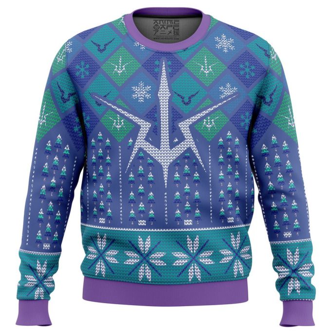 Symbol Lelouch Code Geass Ugly Christmas Sweater: Festive Anime Fashion for Geass Fans