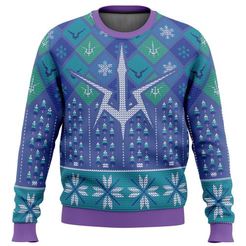 Symbol Lelouch Code Geass Ugly Christmas Sweater: Festive Anime Apparel for the Holiday Season