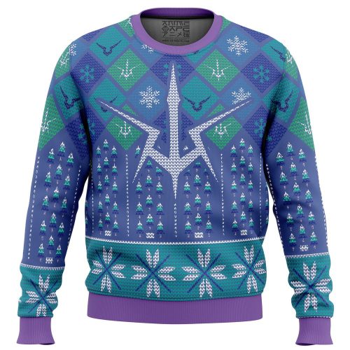 Symbol Lelouch Code Geass Ugly Christmas Sweater: Festive Anime Fashion for Geass Fans