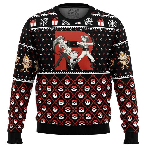 Get Festive with Team Rocket Ugly Christmas Sweater – Limited Edition Holiday Apparel!
