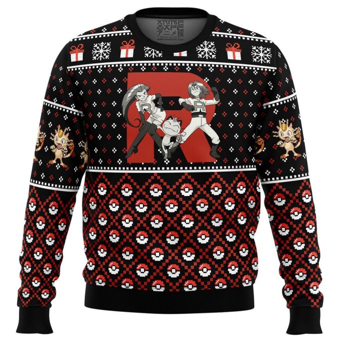 Get Festive with Team Rocket Ugly Christmas Sweater – Limited Edition Holiday Apparel!