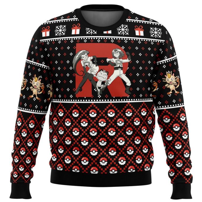Get Festive with the Team Rocket Ugly Christmas Sweater – Perfect for Pokémon Fans!