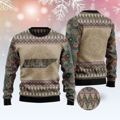 Shop Trendy Tennessee Mandala Unisex Christmas Sweater – Retro & Ugly Sweater