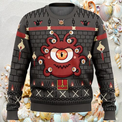 The Beholder Dungeons And Dragons Ugly Christmas Sweater