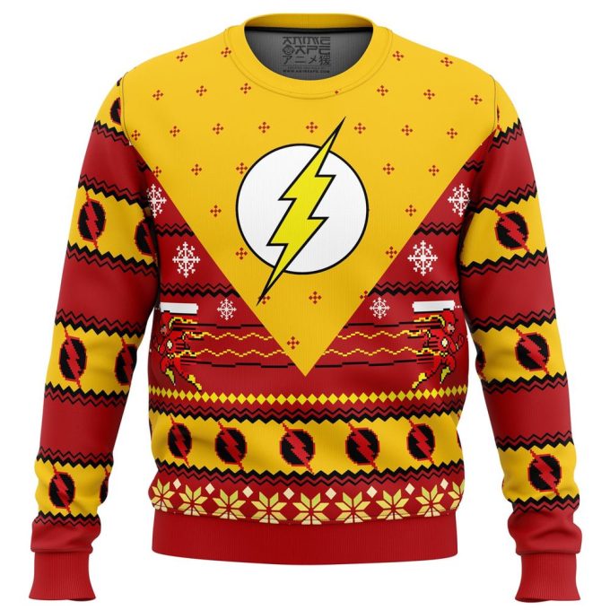 Get into the Festive Spirit with The Flash Ugly Christmas Sweater – Limited Stock!