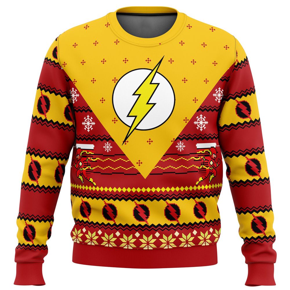 Get Festive with The Flash Ugly Christmas Sweater – Perfect for Superhero Fans! Get Festive with The Flash Ugly Christmas Sweater – Perfect for Superhero Fans!