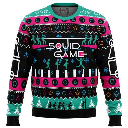 Get Festive with The Game is On Squid Game Christmas Sweater – Limited Edition Holiday Apparel