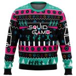Get Festive with The Game is On Squid Game Christmas Sweater – Limited Edition Fun for the Holidays!
