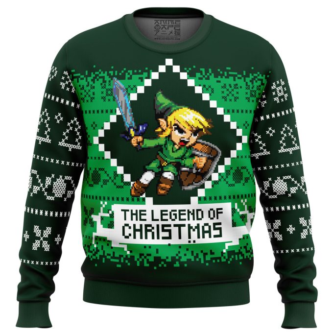 Deck the Halls with The Legend of Christmas Zelda Ugly Sweater – Festive Gaming Fashion