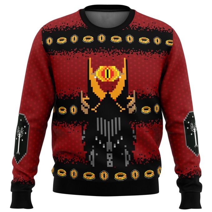 Get Festive with The Lord of the Rings Ugly Christmas Sweater – Perfect Holiday Attire!