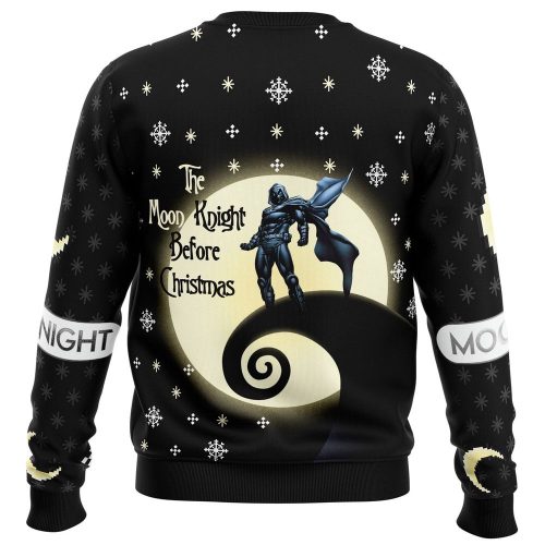 Moon Knight Before Christmas Ugly Sweater: Festive & Fun Holiday Attire