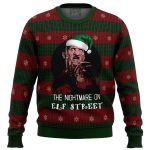 Freddy Krueger Nightmare On Elf Street Ugly Christmas Sweater – Spooky Holiday Attire