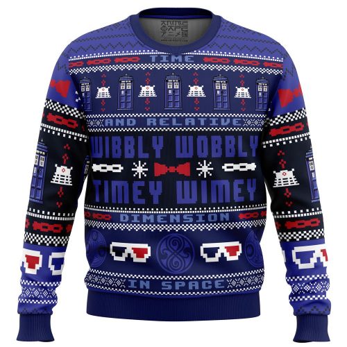 Get Festive with Timey Wimey Doctor Who Ugly Christmas Sweater