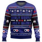 Get Festive with Timey Wimey Doctor Who Ugly Christmas Sweater – Perfect Holiday Attire!