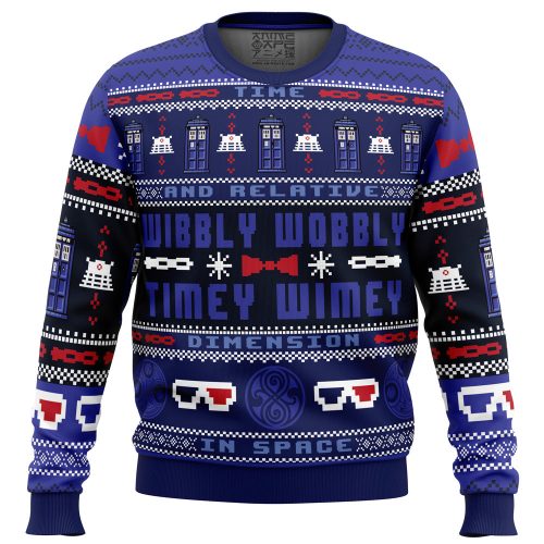 Get Festive with Timey Wimey Doctor Who Ugly Christmas Sweater!