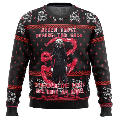 Get Festive with Tokyo Ghoul Trust Ugly Christmas Sweater - Limited Edition!