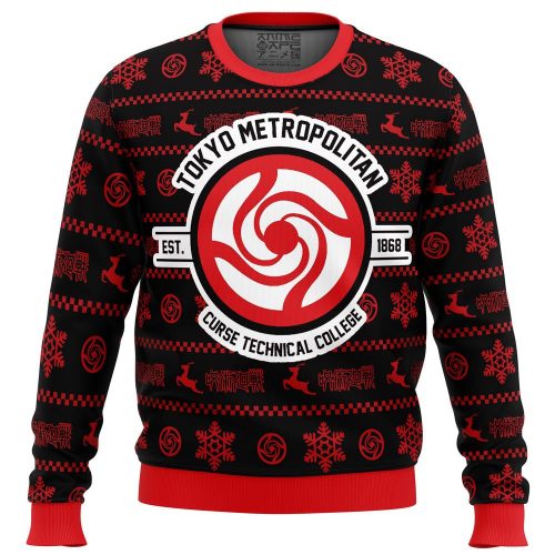 Tokyo Metropolitan Jujutsu Kaisen Ugly Christmas Sweater - Festive Anime Apparel