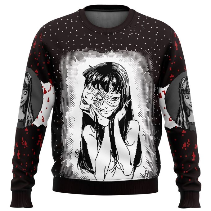 Spook-tacular Tomie Junji Ito Ugly Christmas Sweater: Unleash the Horror Festivity!