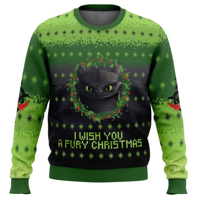 Get Festive with the Toothless Ugly Christmas Sweater – Perfect Holiday Attire!