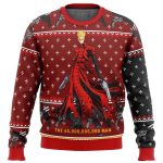 Get Festive with Trigun Vash the Stampede Ugly Christmas Sweater – Unique Anime Holiday Attire!