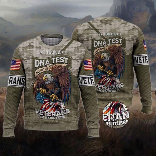 Stylish U S Veteran Ugly Christmas Sweater for Men & Women Adult Us5970
