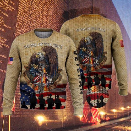 U S Veteran Ugly Christmas Sweater Men & Women Adult Us5978 – Festive & Patriotic Holiday Apparel